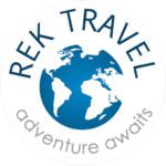 rek travel adventure awaits logo